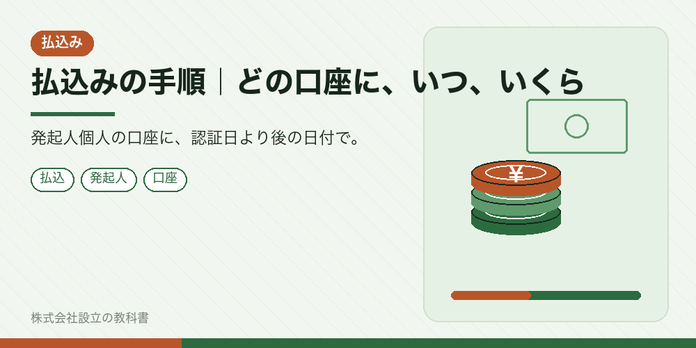 払込みの手順|どの口座に、いつ、いくら