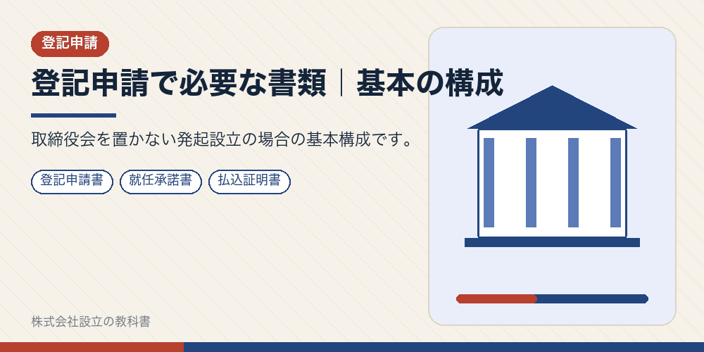 登記申請で必要な書類|基本の構成