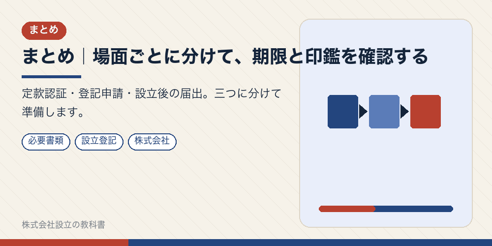 まとめ|場面ごとに分けて、期限と印鑑を確認する