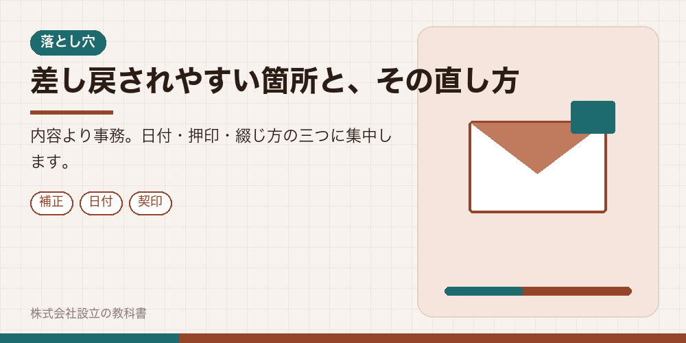 差し戻されやすい箇所と、その直し方