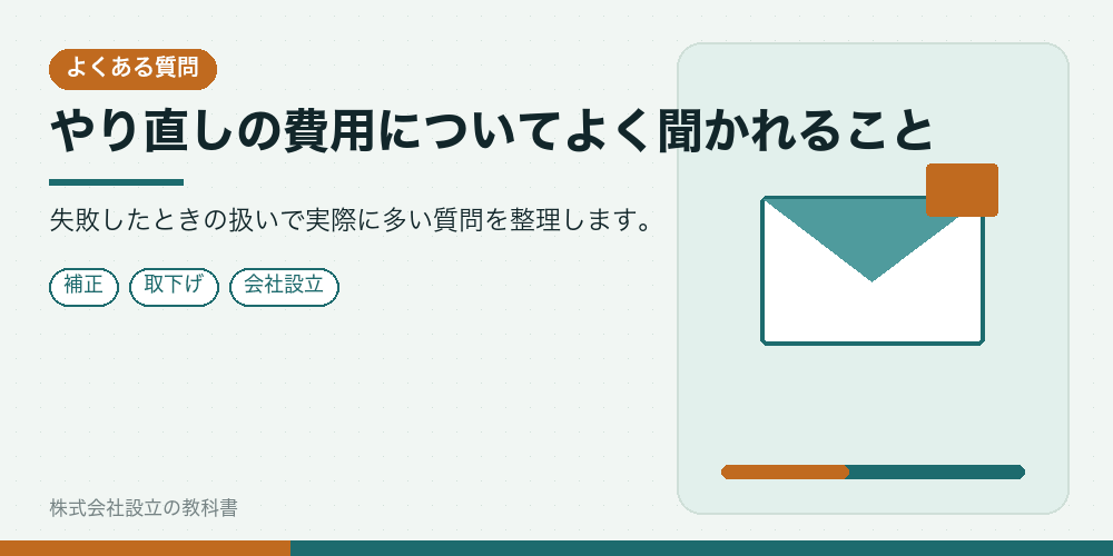 やり直しの費用についてよく聞かれること