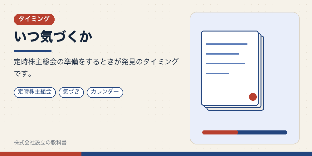 いつ気づくか
