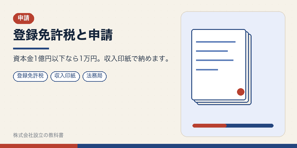 登録免許税と申請