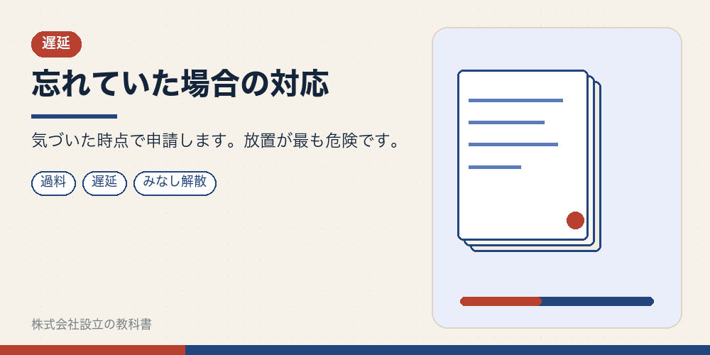 忘れていた場合の対応