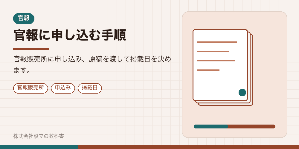 官報に申し込む手順