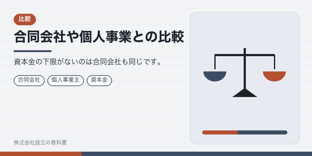 合同会社や個人事業との比較