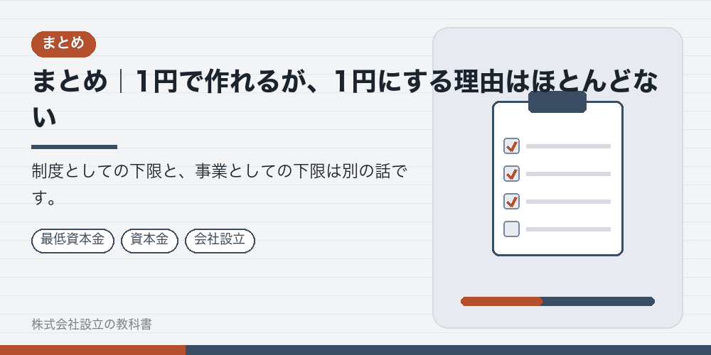 まとめ|1円で作れるが、1円にする理由はほとんどない