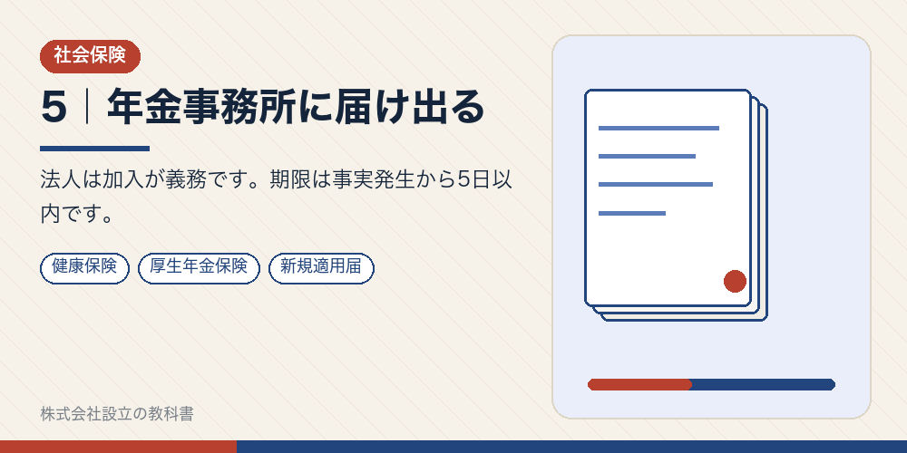 5|年金事務所に届け出る