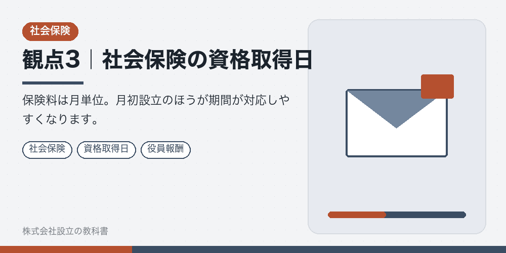 観点3｜社会保険の資格取得日