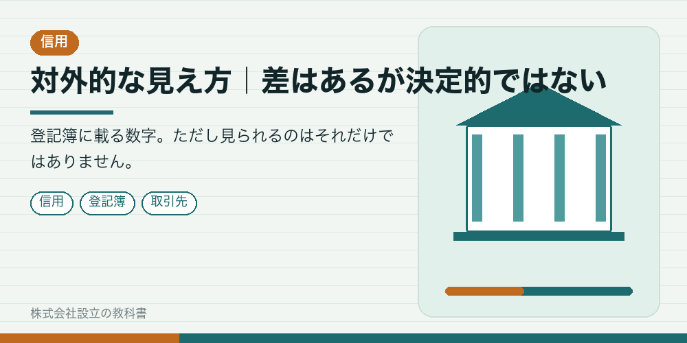 対外的な見え方|差はあるが決定的ではない