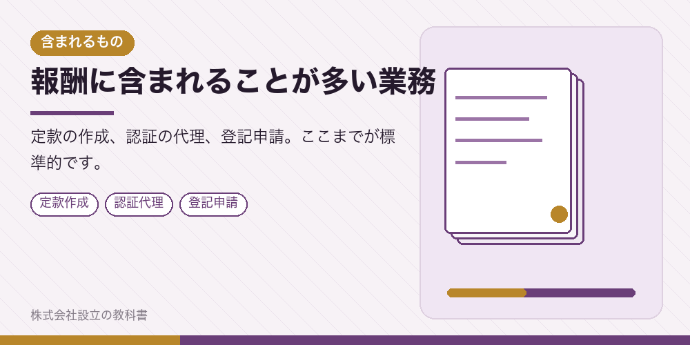 報酬に含まれることが多い業務