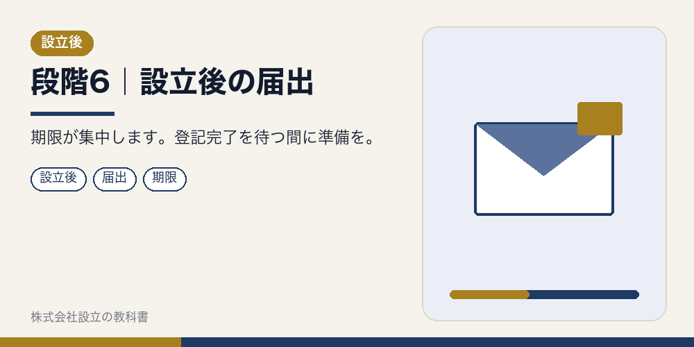 段階6｜設立後の届出
