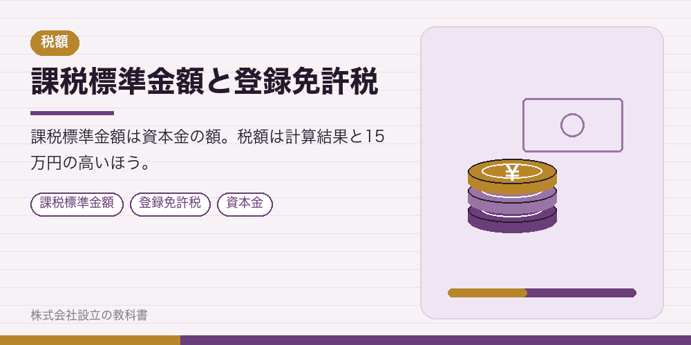 課税標準金額と登録免許税
