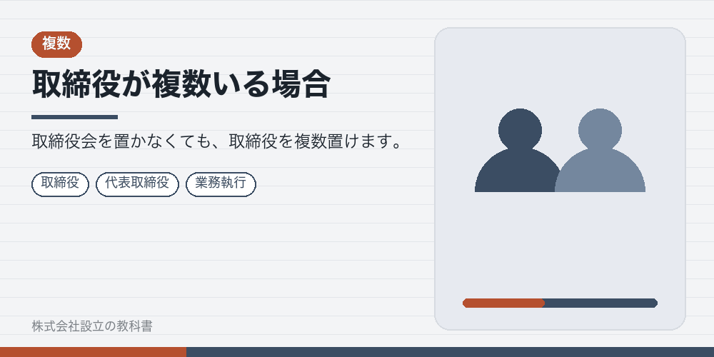 取締役が複数いる場合
