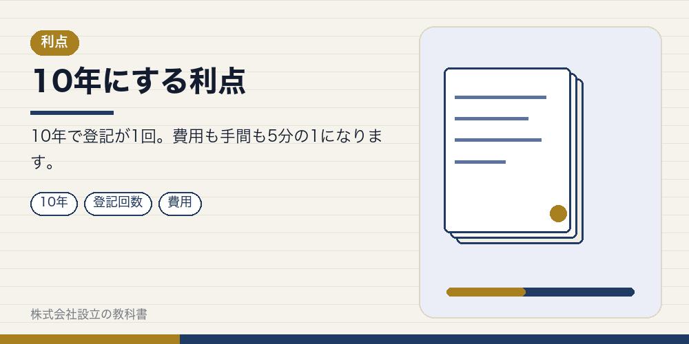 10年にする利点